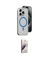 ieg™ iPhone 15 Pro Kılıf Odak Form Özel Seri - Siyah Bilvis 3D Mat Cam Ekran Koruyucu