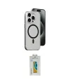 ieg™ iPhone 15 Pro Kılıf Odak Form Özel Seri - Siyah Polymer Nano Ekran Koruyucu
