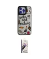ieg™ iPhone 15 Pro Kılıf Odak Klasik Serisi - Siyah Bilvis 3D Mat Cam Ekran Koruyucu