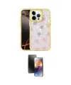 ieg™ iPhone 15 Pro Kılıf Odak Prime - Siyah 3D Antistatik Mat Seramik Nano Ekran Koruyucu