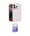 ieg™ iPhone 15 Pro Kılıf Odak Prime - Siyah Bilvis 5in1 5D Magic Hayalet Cam Ekran Koruyucu