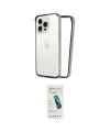ieg™ iPhone 15 Pro Kılıf Pusula Asil Koleksiyonu - Şeffaf Pasifik Cam Ekran Koruyucu