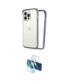 ieg™ iPhone 15 Pro Kılıf Pusula Asil Koleksiyonu - Siyah 3D Antistatik Cam Ekran Koruyucu
