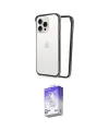 ieg™ iPhone 15 Pro Kılıf Pusula Asil Koleksiyonu - Siyah Bilvis 5in1 3D Magic Cam Ekran Koruyucu