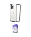 ieg™ iPhone 15 Pro Kılıf Pusula Asil Koleksiyonu - Siyah Bilvis 5in1 3D Magic Cam Ekran Koruyucu