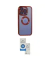 ieg™ iPhone 15 Pro Kılıf Pusula Form - Şeffaf Royal Nano Ekran Koruyucu