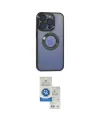 ieg™ iPhone 15 Pro Kılıf Pusula Form - Şeffaf Royal Nano Ekran Koruyucu