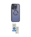 ieg™ iPhone 15 Pro Kılıf Pusula Form - Şeffaf Royal Nano Ekran Koruyucu