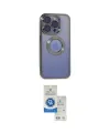 ieg™ iPhone 15 Pro Kılıf Pusula Form - Şeffaf Royal Nano Ekran Koruyucu