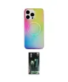 ieg™ iPhone 15 Pro Kılıf Pusula Form - Siyah 360 Mat Full Body Arka Koruyucu
