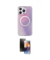 ieg™ iPhone 15 Pro Kılıf Pusula Form - Siyah 3D Antistatik Mat Seramik Nano Ekran Koruyucu