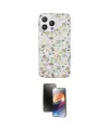ieg™ iPhone 15 Pro Kılıf Pusula Form - Siyah 3D Antistatik Mat Seramik Nano Ekran Koruyucu