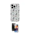 ieg™ iPhone 15 Pro Kılıf Pusula Form - Siyah 3D Antistatik Mat Seramik Nano Ekran Koruyucu