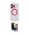 ieg™ iPhone 15 Pro Kılıf Pusula Form - Siyah 3D Antistatik Mat Seramik Nano Ekran Koruyucu