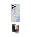 ieg™ iPhone 15 Pro Kılıf Pusula Form - Siyah 3D Antistatik Mat Seramik Nano Ekran Koruyucu