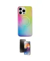 ieg™ iPhone 15 Pro Kılıf Pusula Form - Siyah 3D Antistatik Mat Seramik Nano Ekran Koruyucu