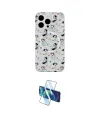 ieg™ iPhone 15 Pro Kılıf Pusula Form - Siyah 3D Antistatik Seramik Nano Ekran Koruyucu