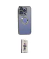 ieg™ iPhone 15 Pro Kılıf Pusula Form - Siyah Bilvis 3D Cam Ekran Koruyucu