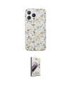 ieg™ iPhone 15 Pro Kılıf Pusula Form - Siyah Bilvis 3D Mat Cam Ekran Koruyucu
