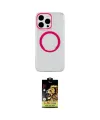 ieg™ iPhone 15 Pro Kılıf Pusula Form - Siyah Buffer Cam Ekran Koruyucu