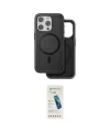 ieg™ iPhone 15 Pro Kılıf Pusula Işık Koleksiyonu - Şeffaf Pasifik Cam Ekran Koruyucu