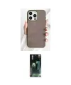 ieg™ iPhone 15 Pro Kılıf Pusula Modern - Siyah 360 Mat Full Body Arka Koruyucu