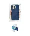 ieg™ iPhone 15 Pro Kılıf Pusula Modern - Siyah 3D Antistatik Seramik Nano Ekran Koruyucu