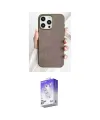 ieg™ iPhone 15 Pro Kılıf Pusula Modern - Siyah Bilvis 5in1 3D Magic Cam Ekran Koruyucu