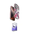 ieg™ iPhone 15 Pro Kılıf Siluet Doku - Siyah Bilvis 5in1 5D Magic Hayalet Cam Ekran Koruyucu