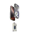 ieg™ iPhone 15 Pro Kılıf Siluet Doku - Siyah Bilvis Hayalet Cam Ekran Koruyucu