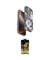 ieg™ iPhone 15 Pro Kılıf Siluet Doku - Siyah Buffer Cam Ekran Koruyucu