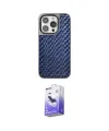 ieg™ iPhone 15 Pro Kılıf Siluet Form Serisi - Siyah Bilvis 5in1 5D Magic Hayalet Cam Ekran Koruyucu