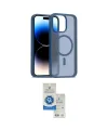 ieg™ iPhone 15 Pro Kılıf Siluet Minimal Prime - Şeffaf Royal Nano Ekran Koruyucu