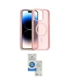ieg™ iPhone 15 Pro Kılıf Siluet Minimal Prime - Şeffaf Royal Nano Ekran Koruyucu