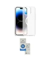 ieg™ iPhone 15 Pro Kılıf Siluet Minimal Prime - Şeffaf Royal Nano Ekran Koruyucu
