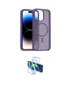 ieg™ iPhone 15 Pro Kılıf Siluet Minimal Prime - Siyah 3D Antistatik Seramik Nano Ekran Koruyucu