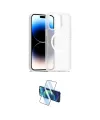 ieg™ iPhone 15 Pro Kılıf Siluet Minimal Prime - Siyah 3D Antistatik Seramik Nano Ekran Koruyucu