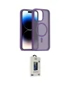 ieg™ iPhone 15 Pro Kılıf Siluet Minimal Prime - Siyah Bilvis Hayalet Cam Ekran Koruyucu