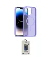 ieg™ iPhone 15 Pro Kılıf Siluet Minimal Prime - Siyah Bilvis Hayalet Cam Ekran Koruyucu