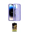 ieg™ iPhone 15 Pro Kılıf Siluet Minimal Prime - Siyah Buffer Cam Ekran Koruyucu