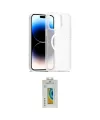 ieg™ iPhone 15 Pro Kılıf Siluet Minimal Prime - Siyah Polymer Nano Ekran Koruyucu