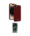 ieg™ iPhone 15 Pro Kılıf Vadi Çizgi Prime - Şeffaf 360 Full Body Arka Koruyucu