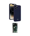 ieg™ iPhone 15 Pro Kılıf Vadi Çizgi Prime - Şeffaf 360 Full Body Arka Koruyucu