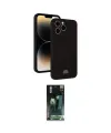 ieg™ iPhone 15 Pro Kılıf Vadi Çizgi Prime - Şeffaf 360 Full Body Arka Koruyucu