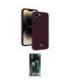 ieg™ iPhone 15 Pro Kılıf Vadi Çizgi Prime - Siyah 360 Mat Full Body Arka Koruyucu