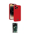 ieg™ iPhone 15 Pro Kılıf Vadi Çizgi Prime - Siyah 360 Mat Full Body Arka Koruyucu