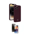 ieg™ iPhone 15 Pro Kılıf Vadi Çizgi Prime - Siyah 3D Antistatik Mat Seramik Nano Ekran Koruyucu