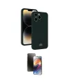 ieg™ iPhone 15 Pro Kılıf Vadi Çizgi Prime - Siyah 3D Antistatik Mat Seramik Nano Ekran Koruyucu