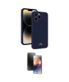 ieg™ iPhone 15 Pro Kılıf Vadi Çizgi Prime - Siyah 3D Antistatik Mat Seramik Nano Ekran Koruyucu