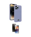 ieg™ iPhone 15 Pro Kılıf Vadi Çizgi Prime - Siyah 3D Antistatik Mat Seramik Nano Ekran Koruyucu